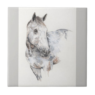 Horse ceramic tile