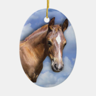 Horse Ceramic Tree Decoration