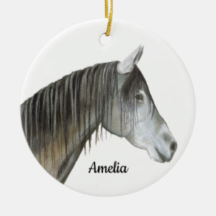 Horse Ceramic Tree Decoration