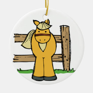 Horse Ceramic Tree Decoration