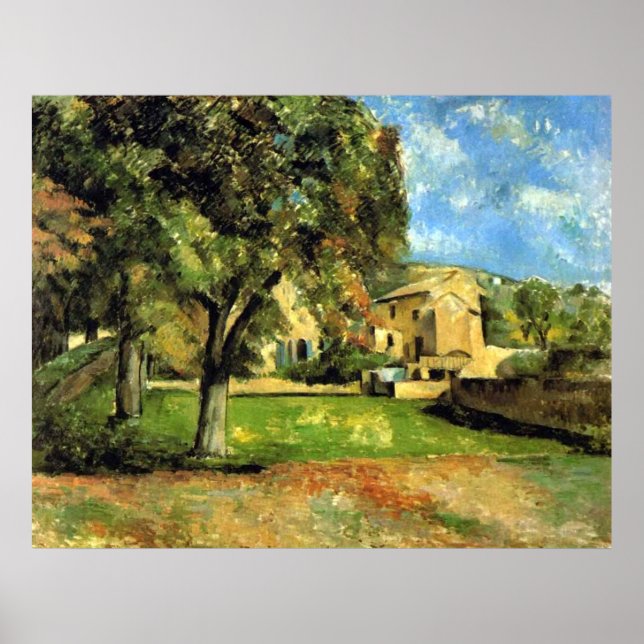 Horse-Chestnut-Trees - Paul Cezanne - c1890 Poster (Front)