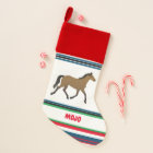 HORSE Christmas Stocking with personalised name.