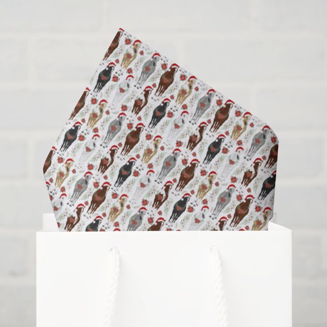 Horse Christmas Tissue Paper (Gift Bag)