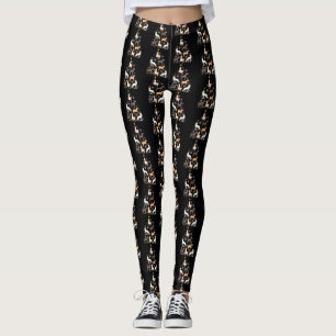 Horse Christmas Tree Cute Equestrian Gift Leggings