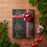 Horse Christmas tree Gold glitter Equestrian Wrapping Paper<br><div class="desc">Horse Christmas tree,  gold glitter equestrian desing for horse lovers for Christmas,  original vector art. Can be customised with your own,  personalised text.</div>