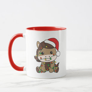 Horse Christmas Winter Animals Holiday Horses Mug