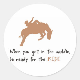 horse classic round sticker