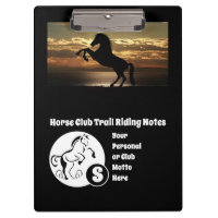 Horse Club Trail Riding Monogram Photo