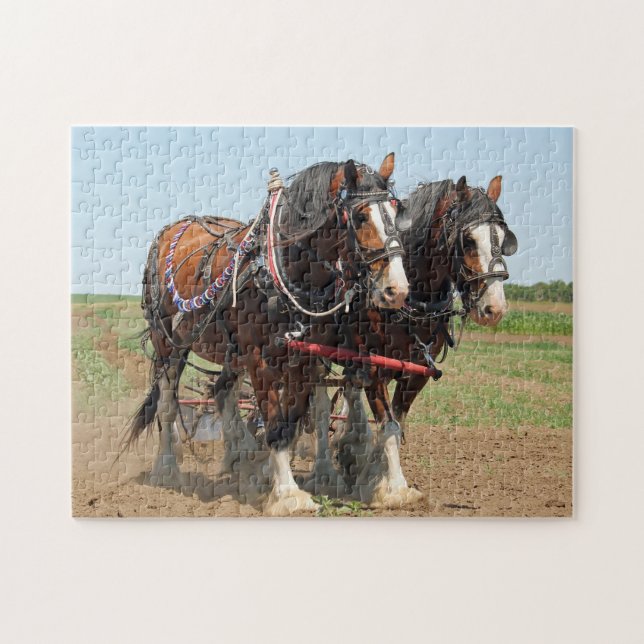 Horse Clydesdale Farming Photo Jigsaw Puzzle (Horizontal)
