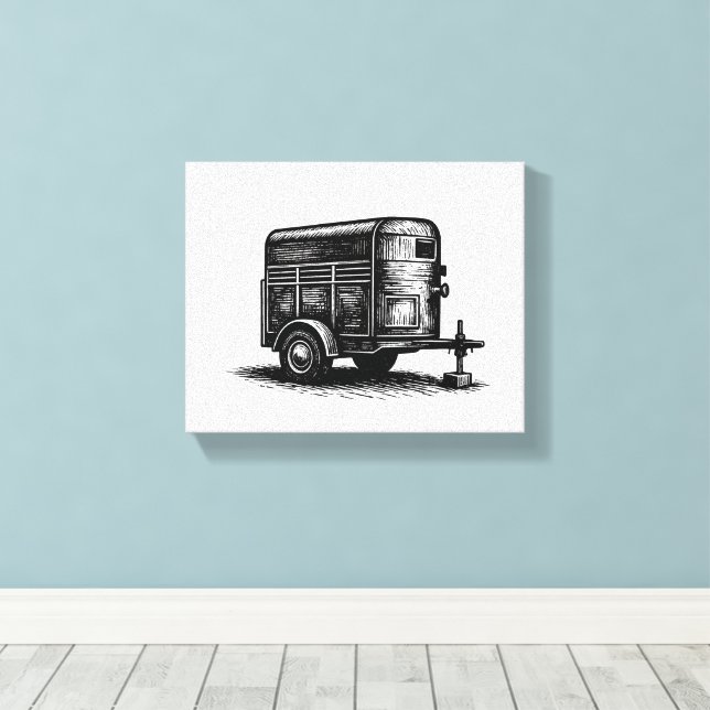 Horse Collection Canvas Print (Insitu(Wood Floor))