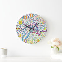 Horse Colors Of Life, Clock