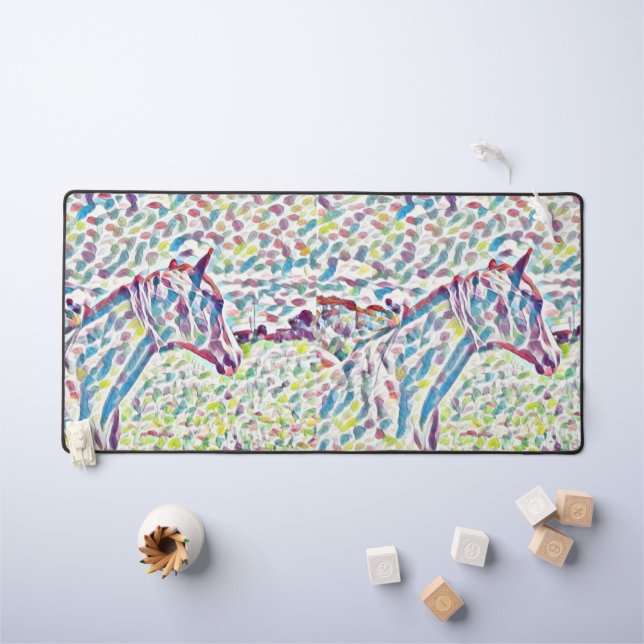 Horse Colors Of Life, Desk Mat (Kids Table)