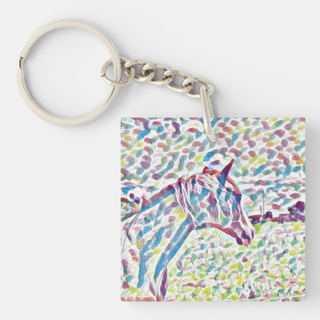 Horse Colors Of Life, Keyring (Front)