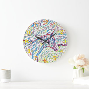Horse Colours Of Life, Clock