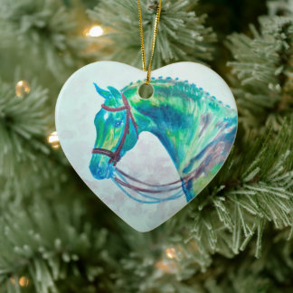 HORSE - COME CLOSER - DH CERAMIC TREE DECORATION