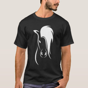 Horse Contour  Horse Love Riding Girls Horses T-Shirt