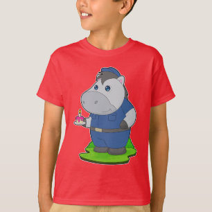 Horse Cop Birthday Police T-Shirt