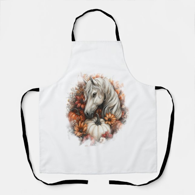 Horse Country Pumpkin Apron (Front)