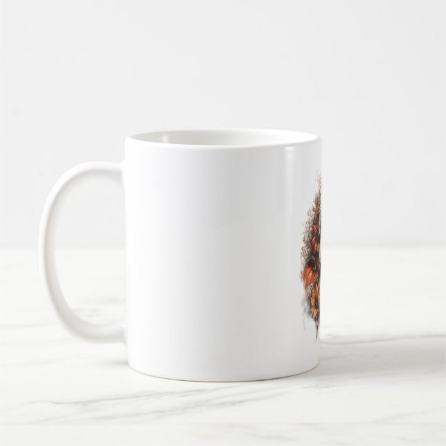 Horse Country Pumpkin Coffee Mug (Left)