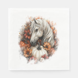 Horse Country Pumpkin Napkin