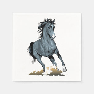Horse Country Western Pony Equestrian Farm Party Napkin