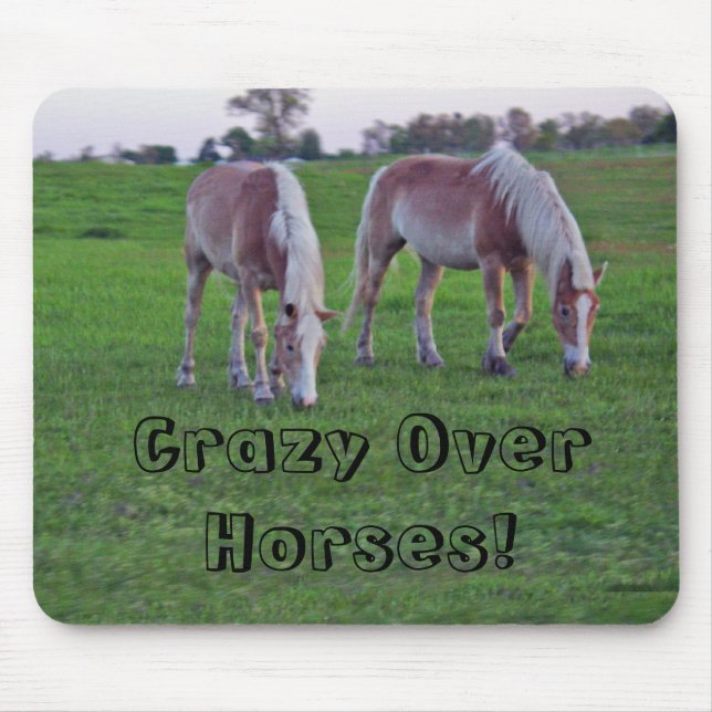 Horse Crazy Mouse Mat (Front)