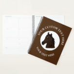 Horse Custom Text Classic Icon Logo  Planner<br><div class="desc">horse Custom Text</div>
