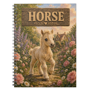 Horse Cute Baby Storybook Nursery Animal Notebook