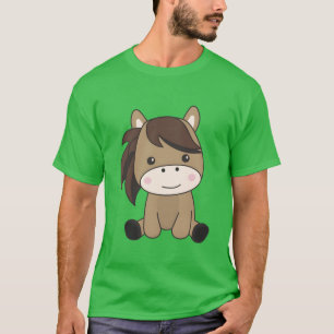 Horse Cute Pony Equine Rider For Children vintage T-Shirt