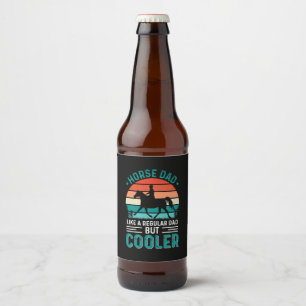 Horse Dad Beer Bottle Label