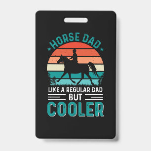 Horse Dad ID Badge