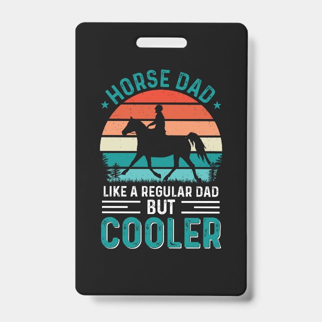 Horse Dad ID Badge (Front)