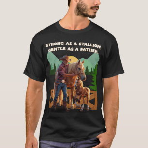 Horse Dad Pride – Father’s Day Equestrian Edition T-Shirt