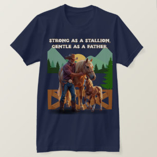 Horse Dad Pride – Father’s Day Equestrian Edition T-Shirt