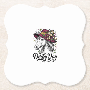 Horse Dad Vintage Western Cowboy Rider Shirt Desig Paper Coaster
