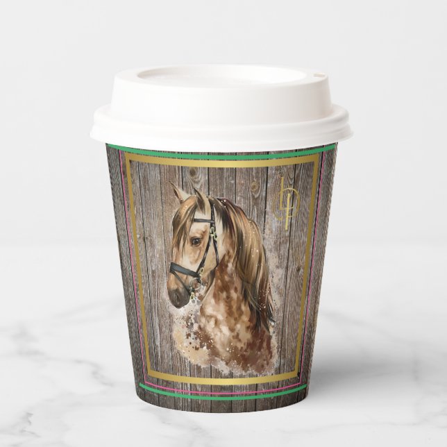 Horse decoration Paper cup (Front)