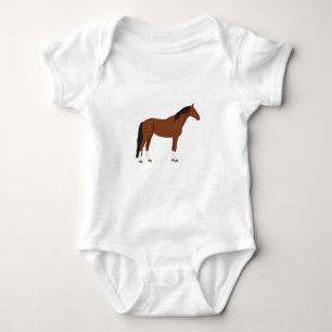 Horse Design Baby Bodysuit