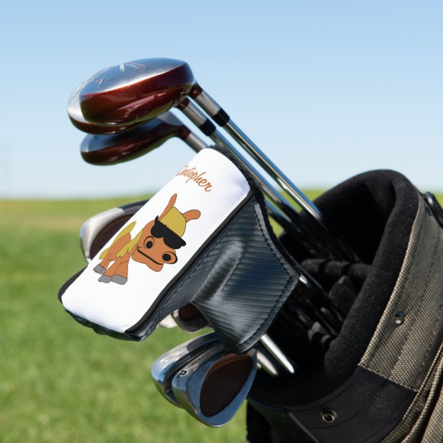 Horse Design Golf Head Cover (In Situ)