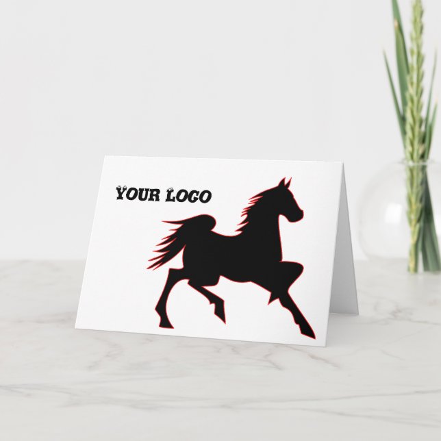 Horse Design Greeting Card (Front)