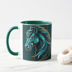 Horse Design, Rustic Farm Animal Artwork Cup