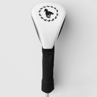 Horse Design Silhouette Golf Head Cover