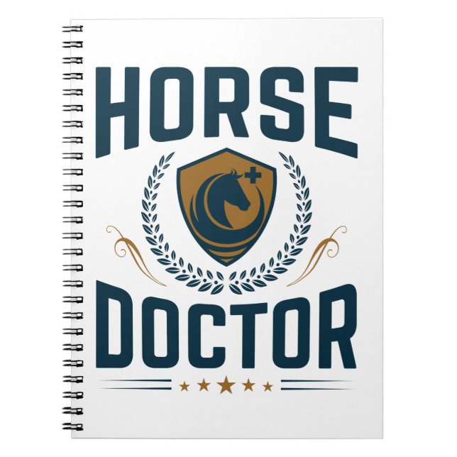 Horse Doctor Equine Veterinarian Notebook (Front)