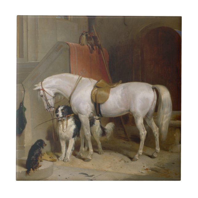 Horse dog Favourites painting art Landseer Propert Tile (Front)