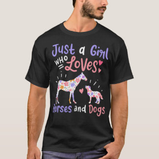 Horse Dog Horse  Dog falkenstein friends  T-Shirt