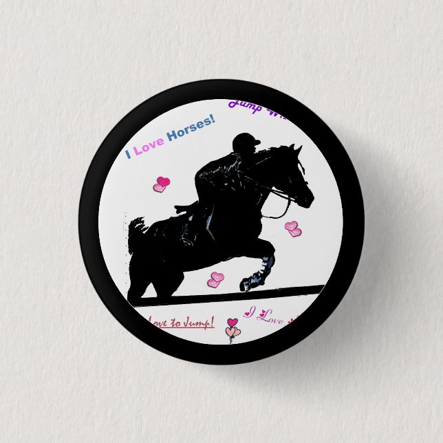 Horse Doodles 3 Cm Round Badge (Front)