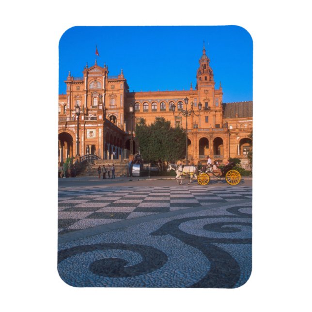 Horse drawn carriage in the Plaza de Espana in Magnet (Vertical)