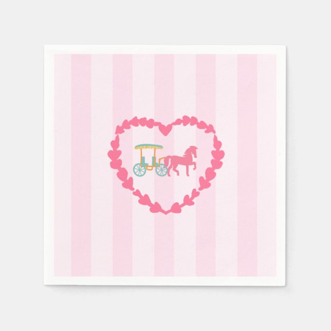 Horse Drawn Carriage Napkin (Front)