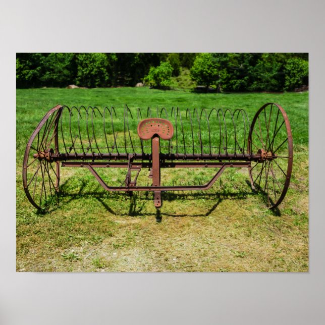Horse Drawn Hay Rake Poster (Front)