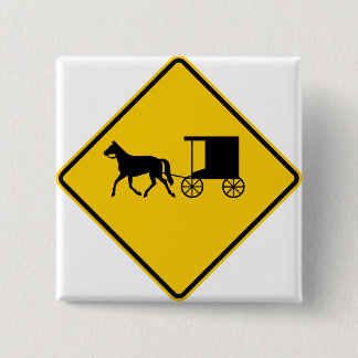 Horse-drawn Vehicle Traffic Highway Sign 15 Cm Square Badge