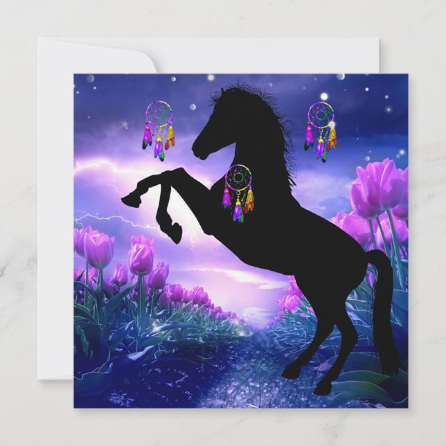 Horse Dreamcatcher Card (Front)